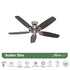 VENTILADOR DE TECHO HUNTER BUILDER´S ELITE 52”