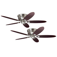 PACK X2 VENTILADOR DE TECHO HUNTER LOW PROFILE III 52