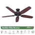 VENTILADOR DE TECHO HUNTER BUILDER ELITE BRONCE 52"