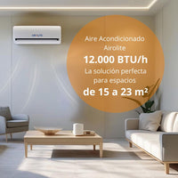 AIRE ACONDICIONADO SPLIT MURO FRÍO-CALOR 12000 BTU INV AIROLITE