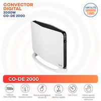 CONVECTOR DIGITAL 2000 W MODELO CO-DE 2000