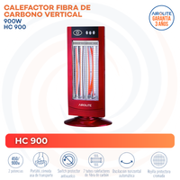 CALEFACTOR FIBRA DE CARBONO VERTICAL HC 900