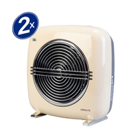 PACK X 2 TERMOVENTILADOR VINTAGE BLANCO HT RETRO 2000B