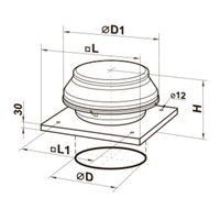 Ventilador Centrífugo de Tejado Airolite VKMK 315